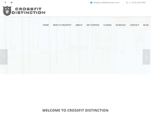 Tablet Screenshot of crossfitdistinction.com